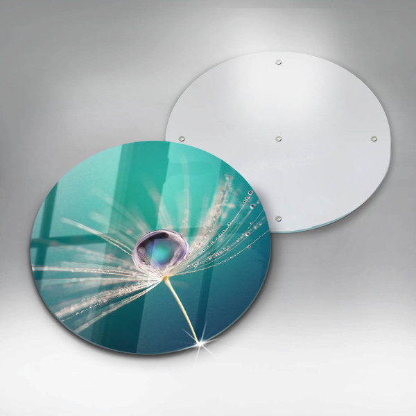 Skleněná deska do kuchyně Rosa na pampelišce