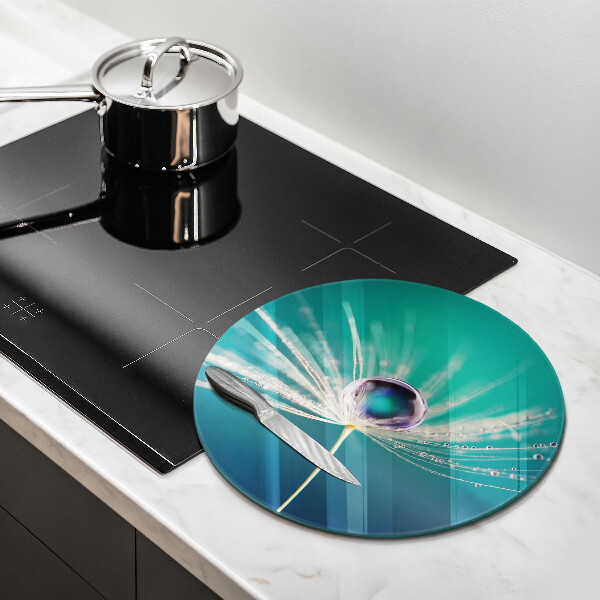 Skleněná deska do kuchyně Rosa na pampelišce