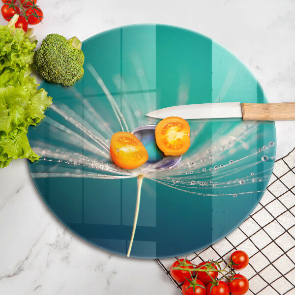 Skleněná deska do kuchyně Rosa na pampelišce