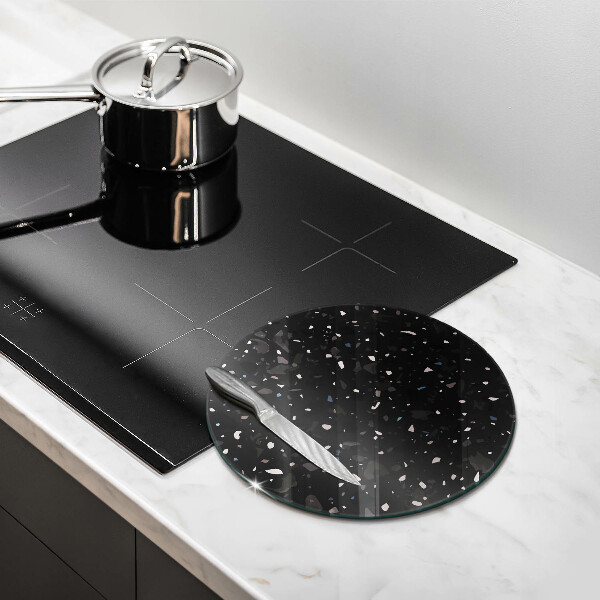 Skleněné krájecí prkénko Tmavá kamenina