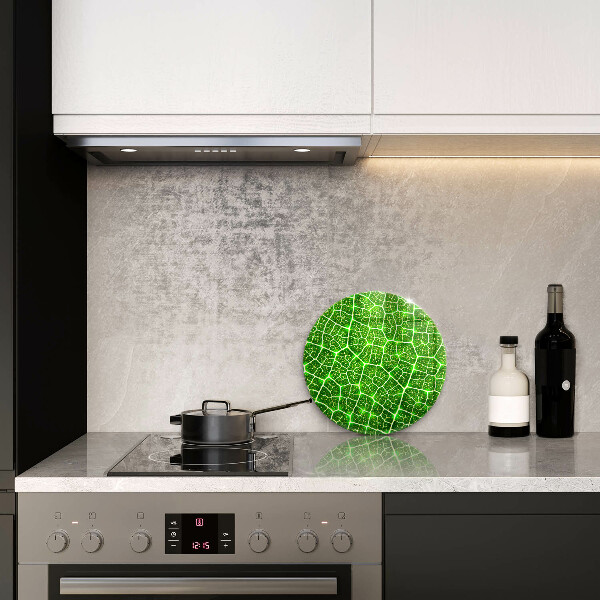 Skleněné krájecí prkénko Struktura listu