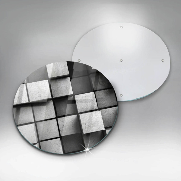 Skleněné krájecí prkénko 3d geometrie pozadí