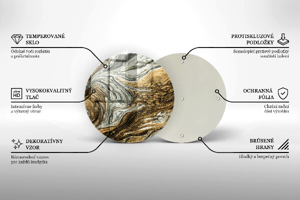 Skleněné krájecí prkénko Bohatá abstrakce