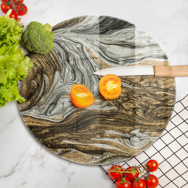 Skleněné krájecí prkénko Bohatá abstrakce