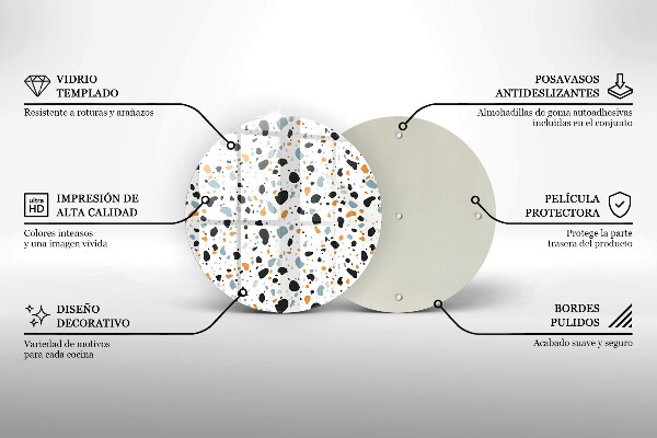 Skleněné krájecí prkénko Dekorativní kamenina