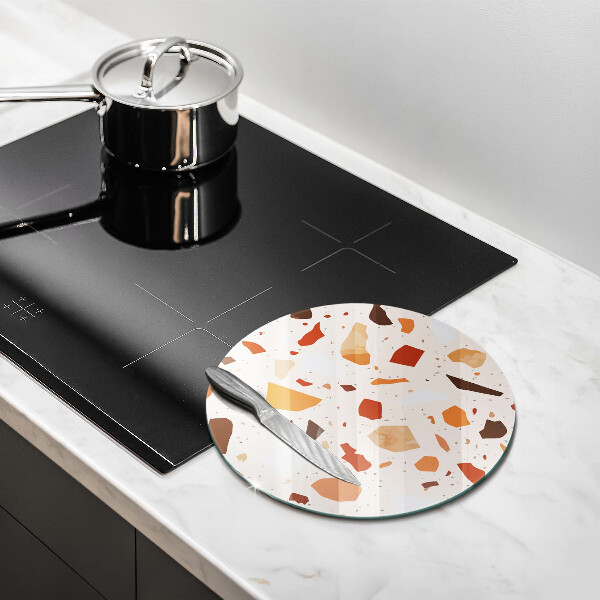 Skleněné krájecí prkénko Dekorativní kamenina