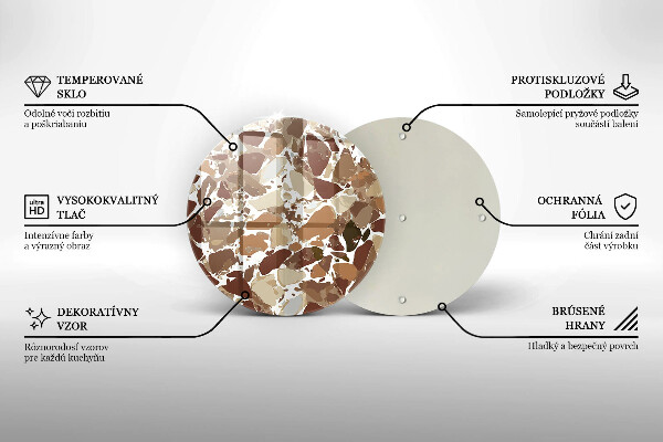 Skleněné krájecí prkénko Kamenné dekorativní skvrny