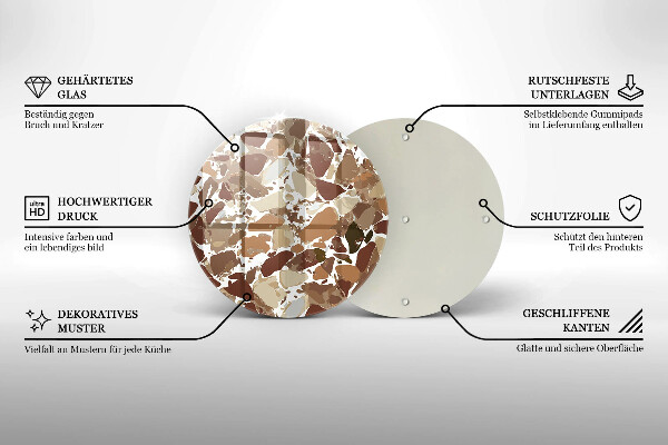 Skleněné krájecí prkénko Kamenné dekorativní skvrny