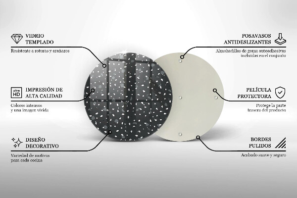 Skleněné krájecí prkénko Dekorativní kámen