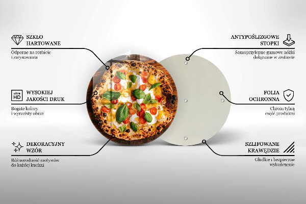 Skleněná krájecí deska Italská pizza