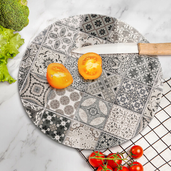 Skleněná deska do kuchyně Dekorativní dlaždice