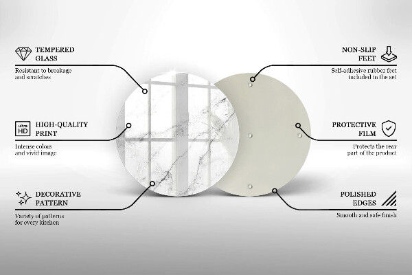 Skleněná deska do kuchyně Elegantní textura mramoru