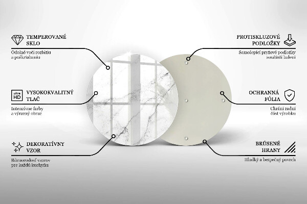 Skleněná deska do kuchyně Elegantní textura mramoru