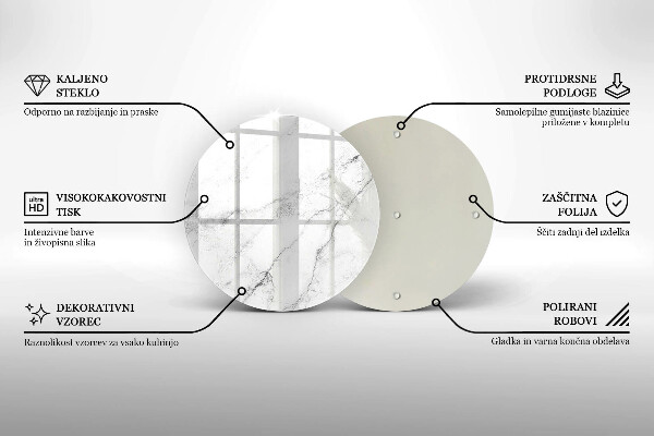 Skleněná deska do kuchyně Elegantní textura mramoru