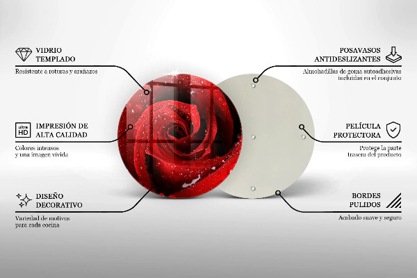 Skleněná deska do kuchyně Okvětní lístky růže