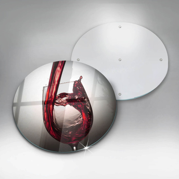 Skleněná deska do kuchyně Sklo a červené víno