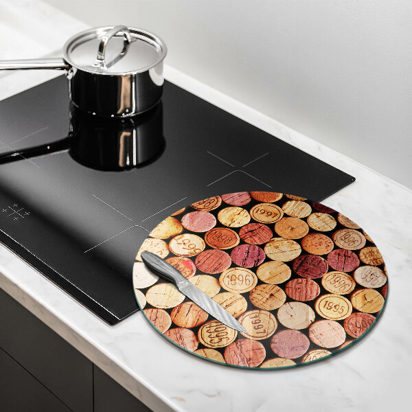 Skleněná deska do kuchyně Vzor vínové zátky