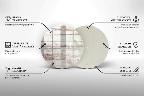 Skleněná deska do kuchyně Staré dřevěné desky