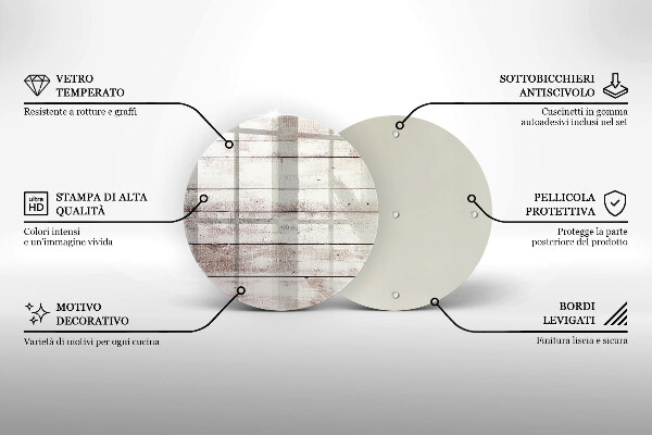 Skleněná deska do kuchyně Staré dřevěné desky
