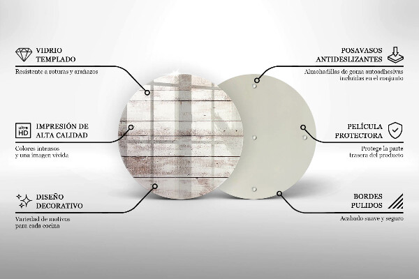 Skleněná deska do kuchyně Staré dřevěné desky