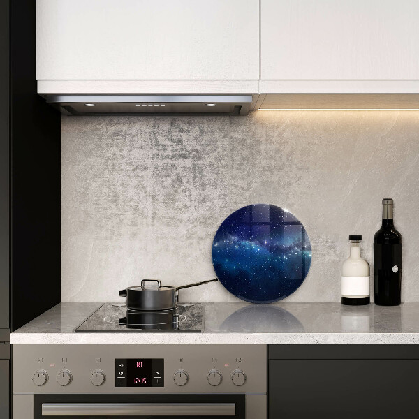 Skleněná deska do kuchyně Vesmír a hvězdy