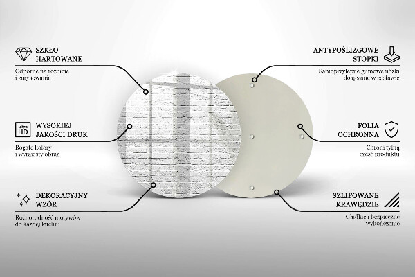 Skleněná deska do kuchyně Cihlová zeď