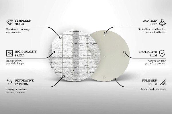Skleněná deska do kuchyně Cihlová zeď