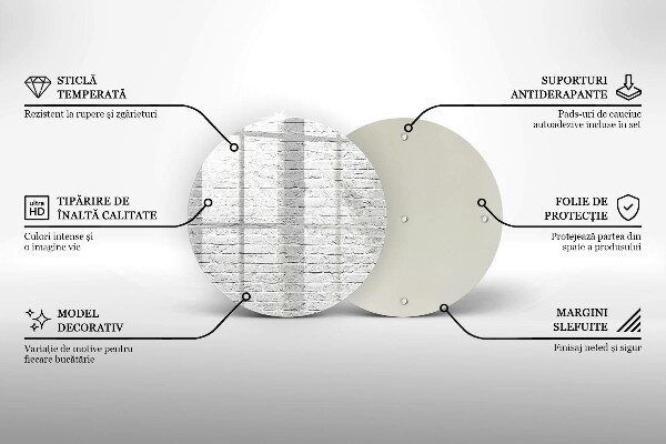Skleněná deska do kuchyně Cihlová zeď