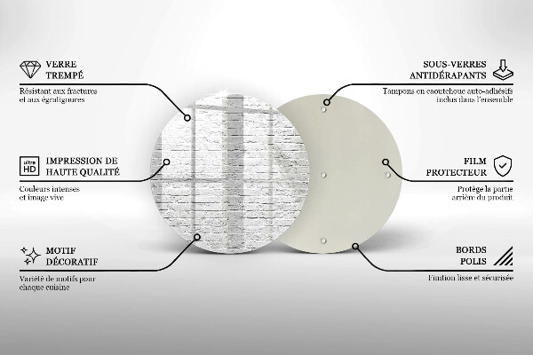 Skleněná deska do kuchyně Cihlová zeď