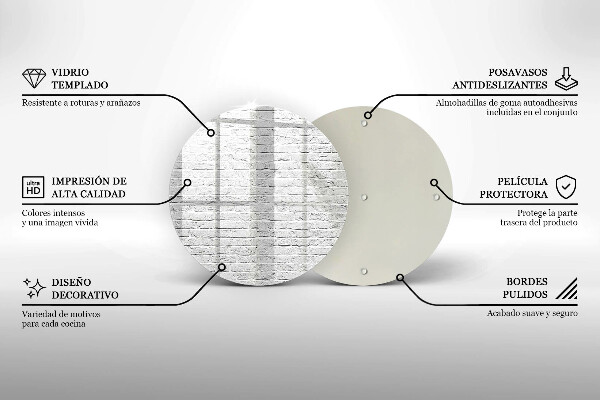 Skleněná deska do kuchyně Cihlová zeď