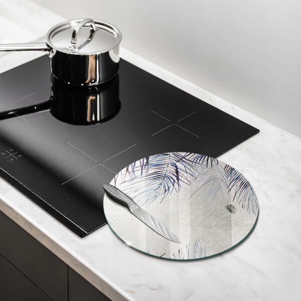 Skleněná deska do kuchyně Subtilní listy