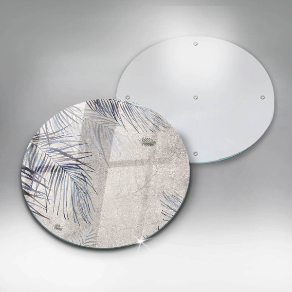 Skleněná deska do kuchyně Subtilní listy