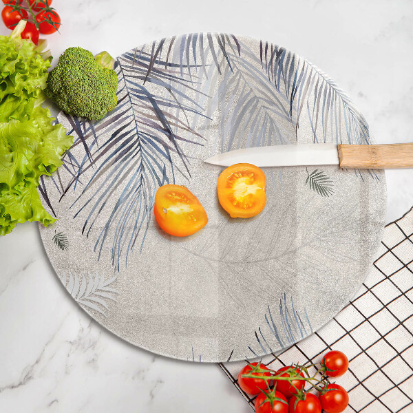 Skleněná deska do kuchyně Subtilní listy