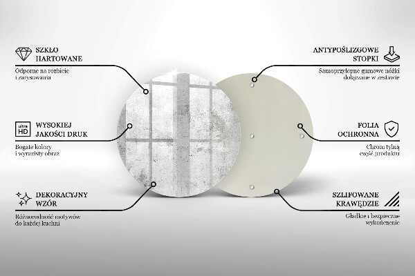 Skleněná deska do kuchyně Betonová textura