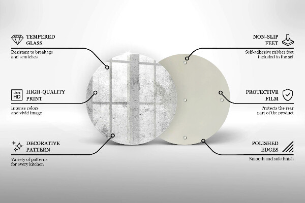 Skleněná deska do kuchyně Betonová textura