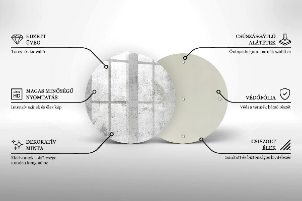 Skleněná deska do kuchyně Betonová textura