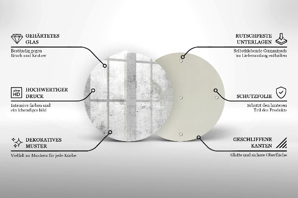 Skleněná deska do kuchyně Betonová textura