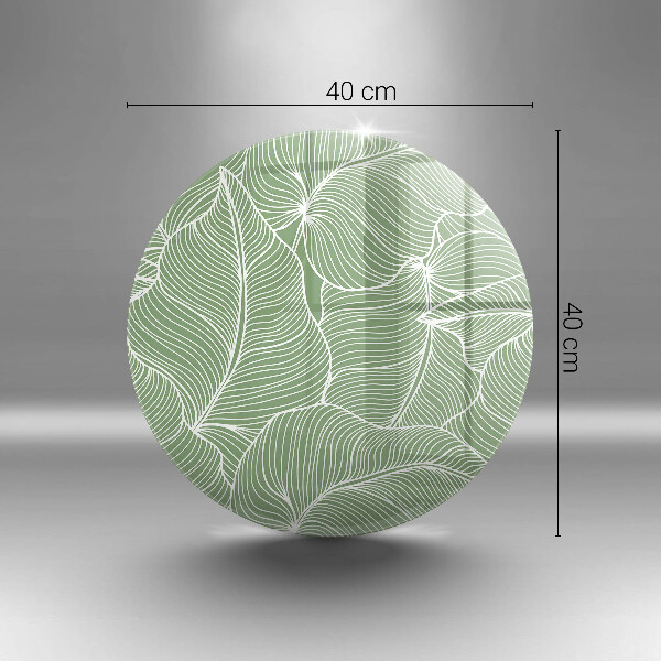 Skleněná deska do kuchyně Lineární listy