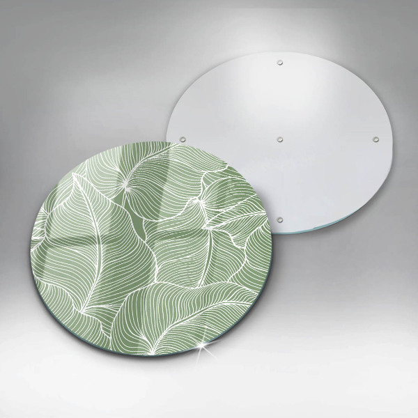 Skleněná deska do kuchyně Lineární listy