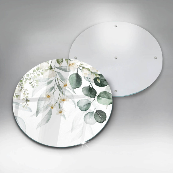 Krájecí prkénko skleněné Akvarel rostliny