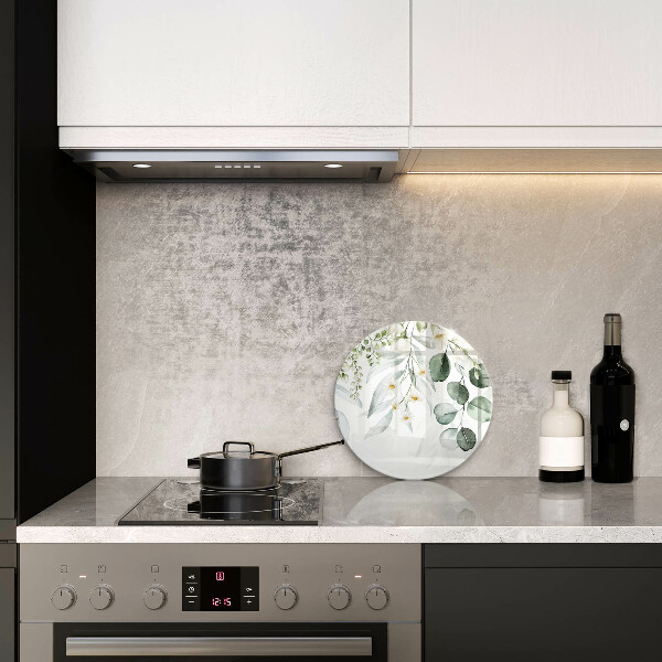 Krájecí prkénko skleněné Akvarel rostliny