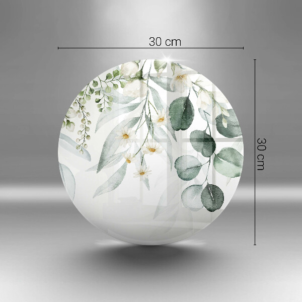 Krájecí prkénko skleněné Akvarel rostliny