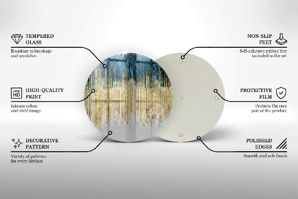 Krájecí prkénko skleněné Designérská abstrakce