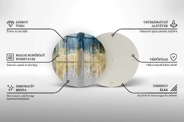 Krájecí prkénko skleněné Designérská abstrakce