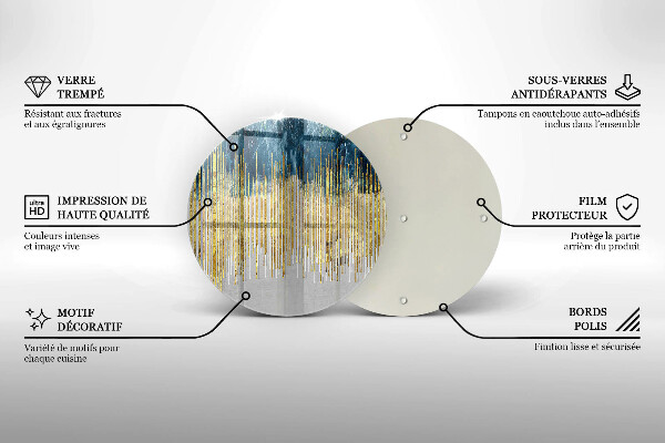 Krájecí prkénko skleněné Designérská abstrakce