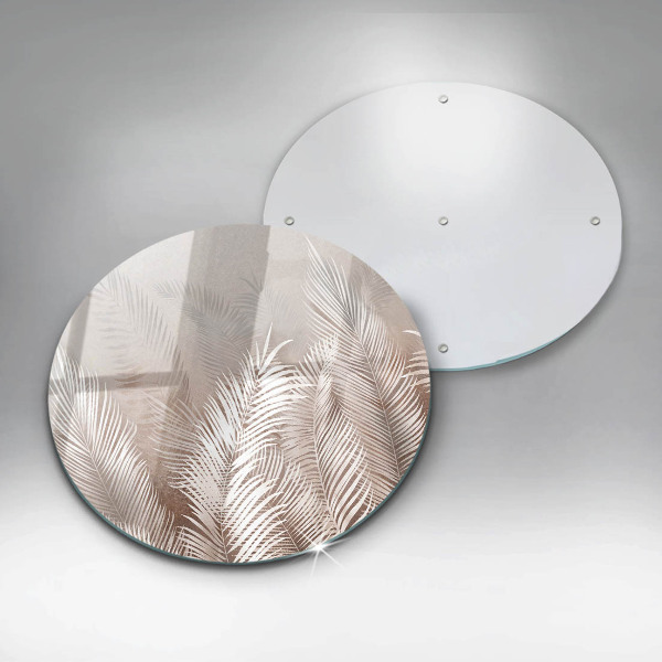 Krájecí prkénko skleněné Boho vegetační listy