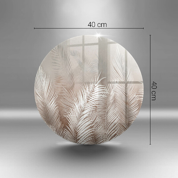 Krájecí prkénko skleněné Boho vegetační listy