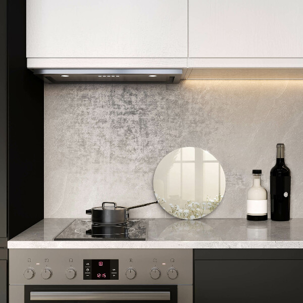 Krájecí prkénko skleněné Sádrové boho květiny