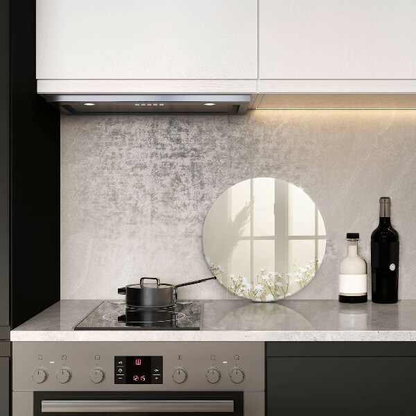 Krájecí prkénko skleněné Sádrové boho květiny