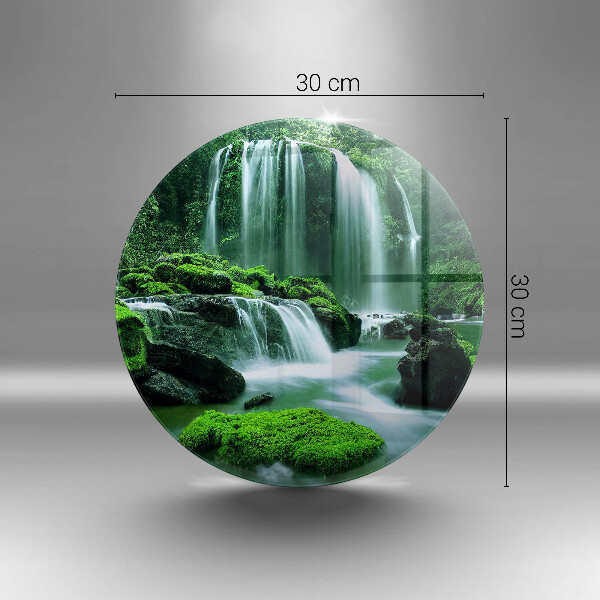 Krájecí prkénko skleněné Divoký vodopád v džungli